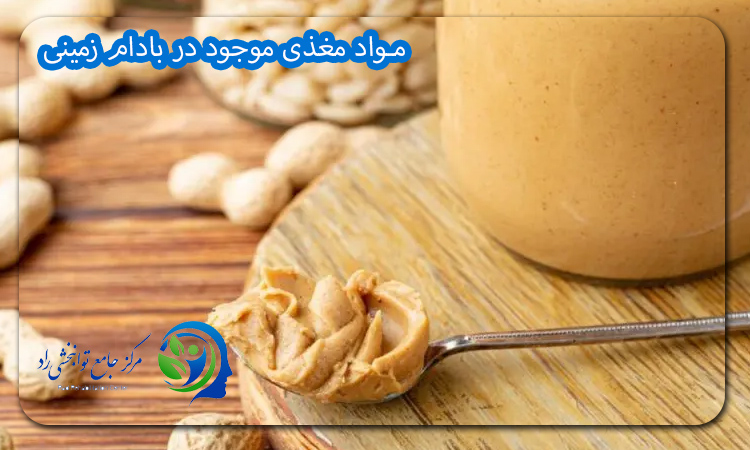 مواد مغذی موجود در بادام زمینی