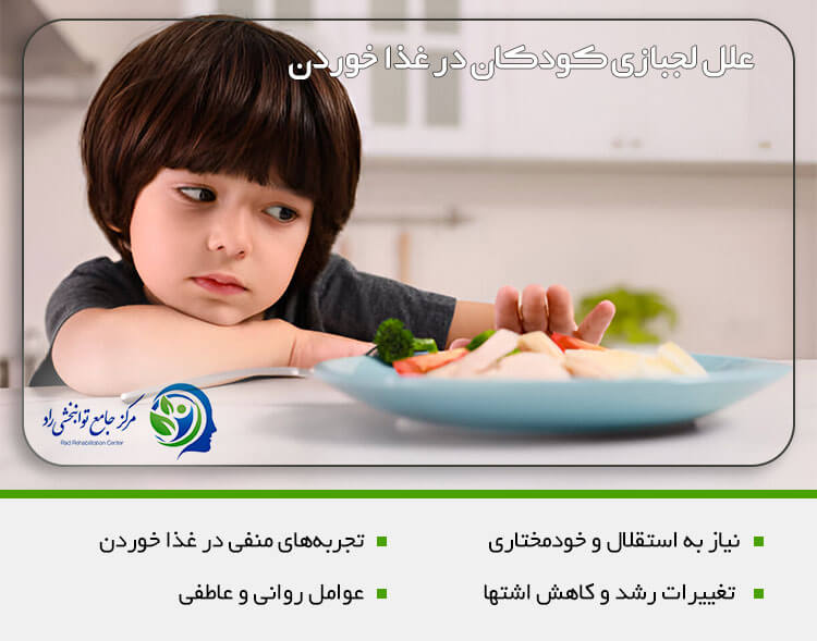 علل لجبازی کودکان در غذا خوردن