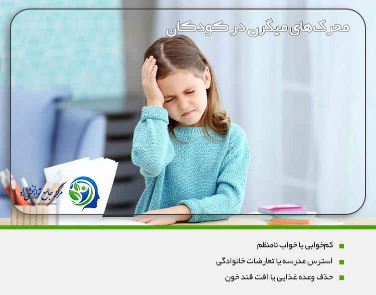 محرک‌های میگرن در کودکان